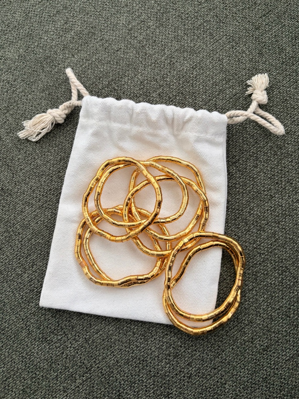 Gold-Tone Stretch Bracelet Set